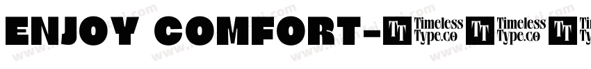 ENJOY COMFORT字体转换